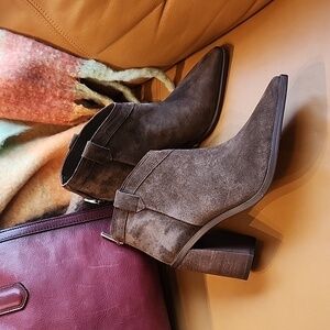 suede heeled boots